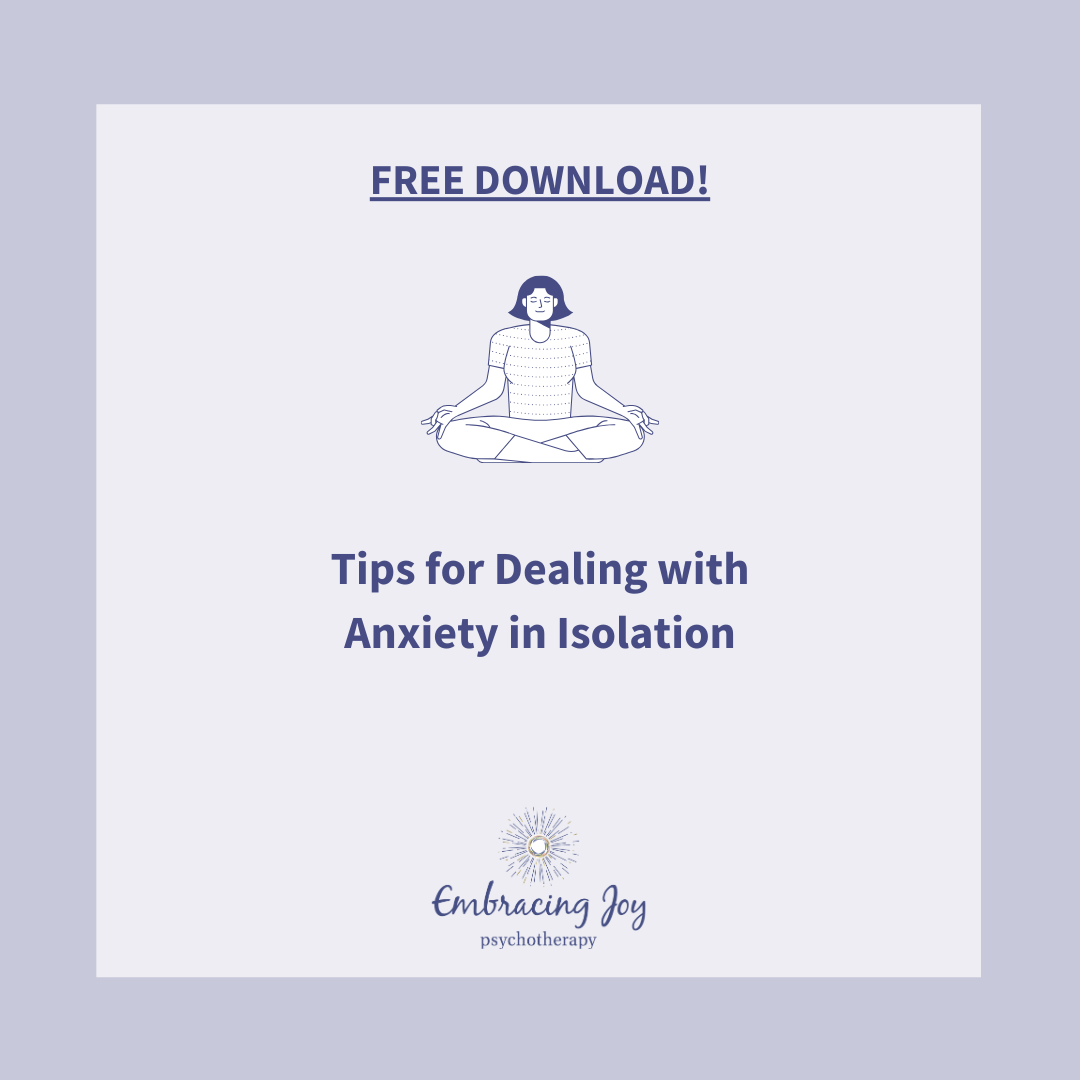 Tips for Dealing with Anxiety in isolation during COVID-19